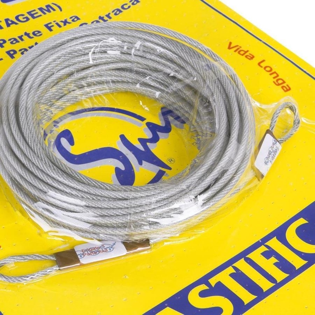 Imagem 2 do produto Cabo de Aço para Rede de Tênis Spin Galvanizado e Plastificado