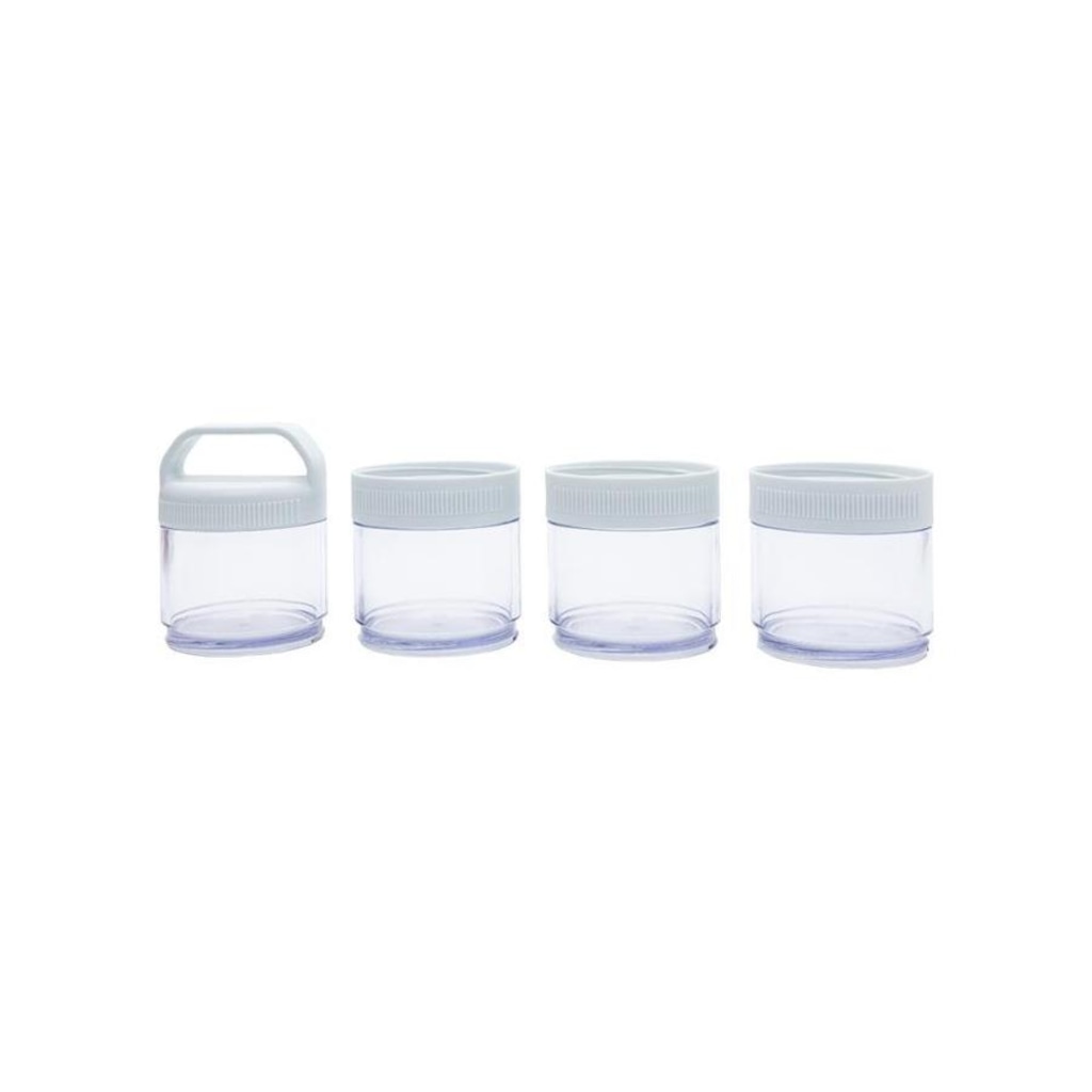 Imagem 2 do produto Estojo Multiuso Suplementos 4 Peças Acoplável Prottector