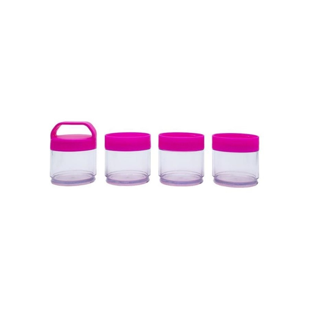 Imagem 2 do produto Estojo Multiuso Suplementos 4 Peças Acoplável Prottector