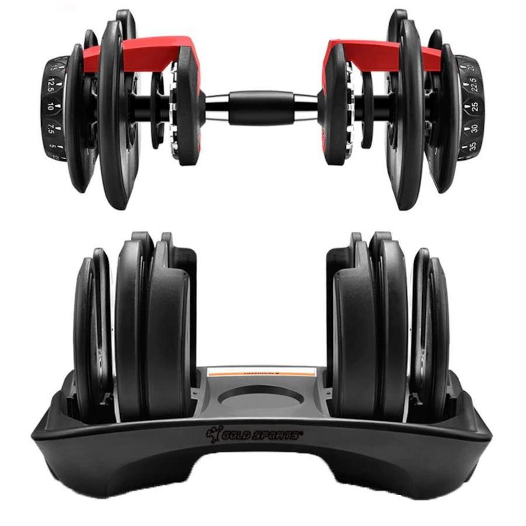 Imagem 2 do produto Halter Dumbbell Smart Gold Sports Multinível Ajustável até 24 Kg