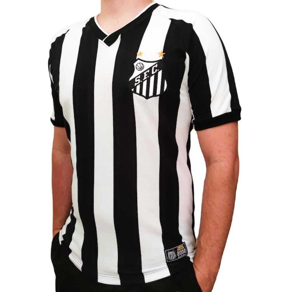 Camisa do Santos RetrôMania Campeão Brasileiro 2002 Oficial - Masculino