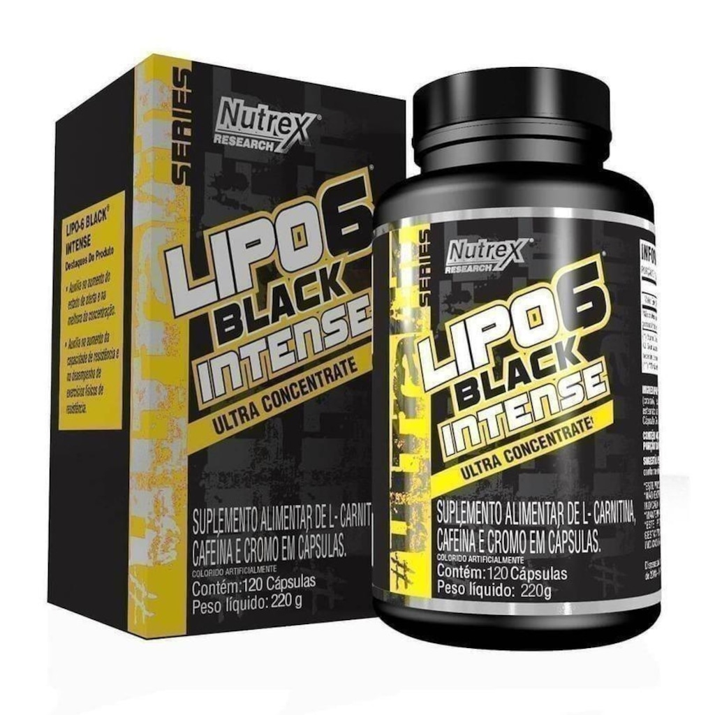 Lipo-6 Black-Intense Ultra Concentrado Nutrex Research - 120 Cápsulas - Foto 1