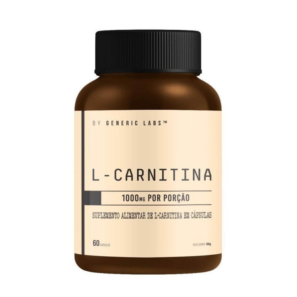 L-Carnitina Generic Labs - 60 Cápsulas - Foto 1
