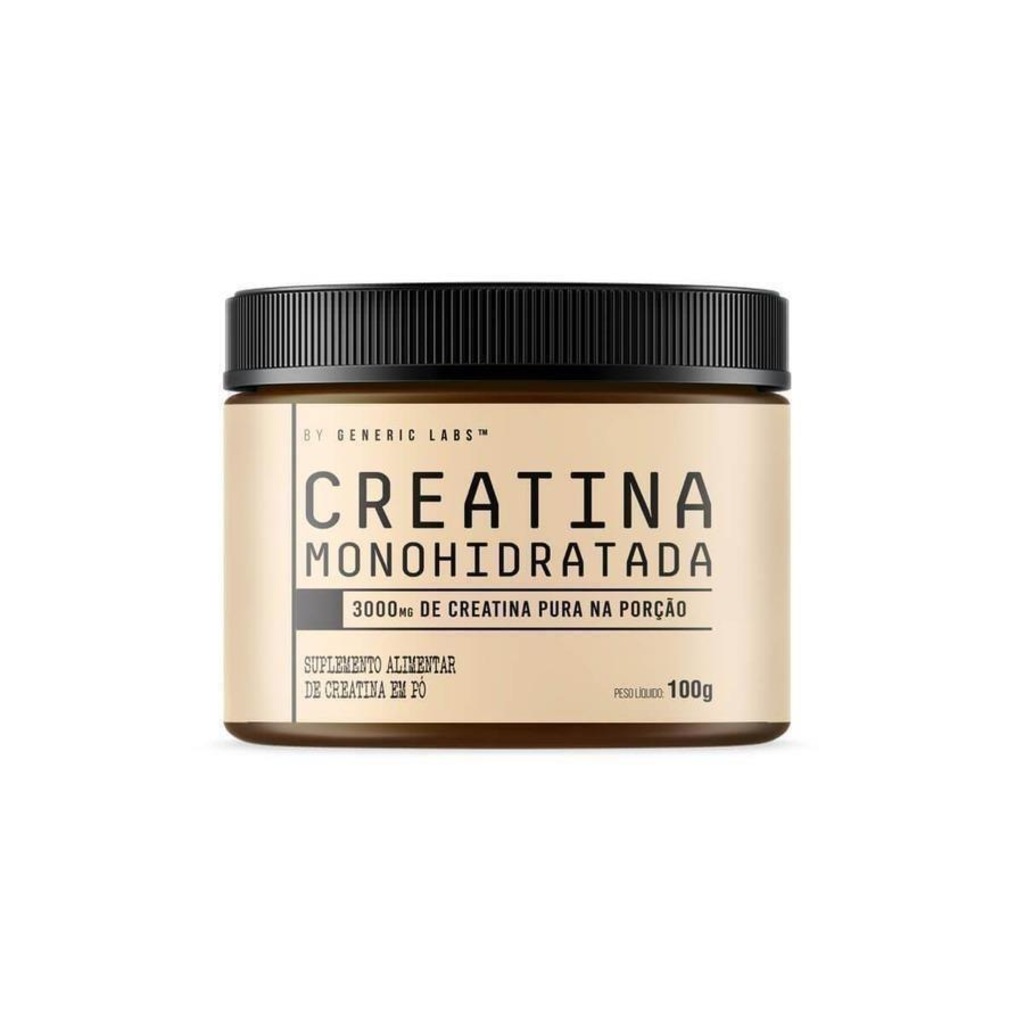 Creatina Monohidratada Generic Labs - 100g - Foto 1