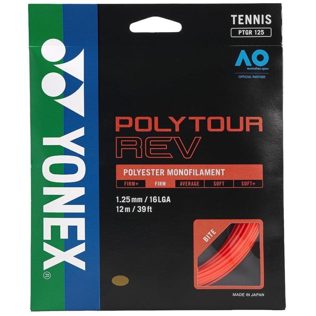 Corda Yonex PolyTour REV 16L 1.25mm - Set Individual