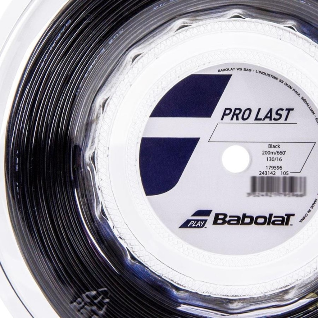Imagem 2 do produto Corda Babolat Pro Last 16l 1.30mm Preta Rolo com 200 Metros