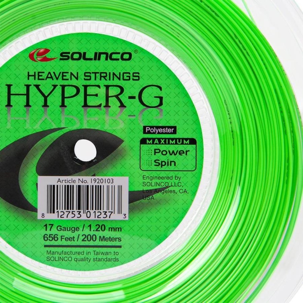Corda Solinco Hyper G 17 1.20mm Rolo - 200 Metros
