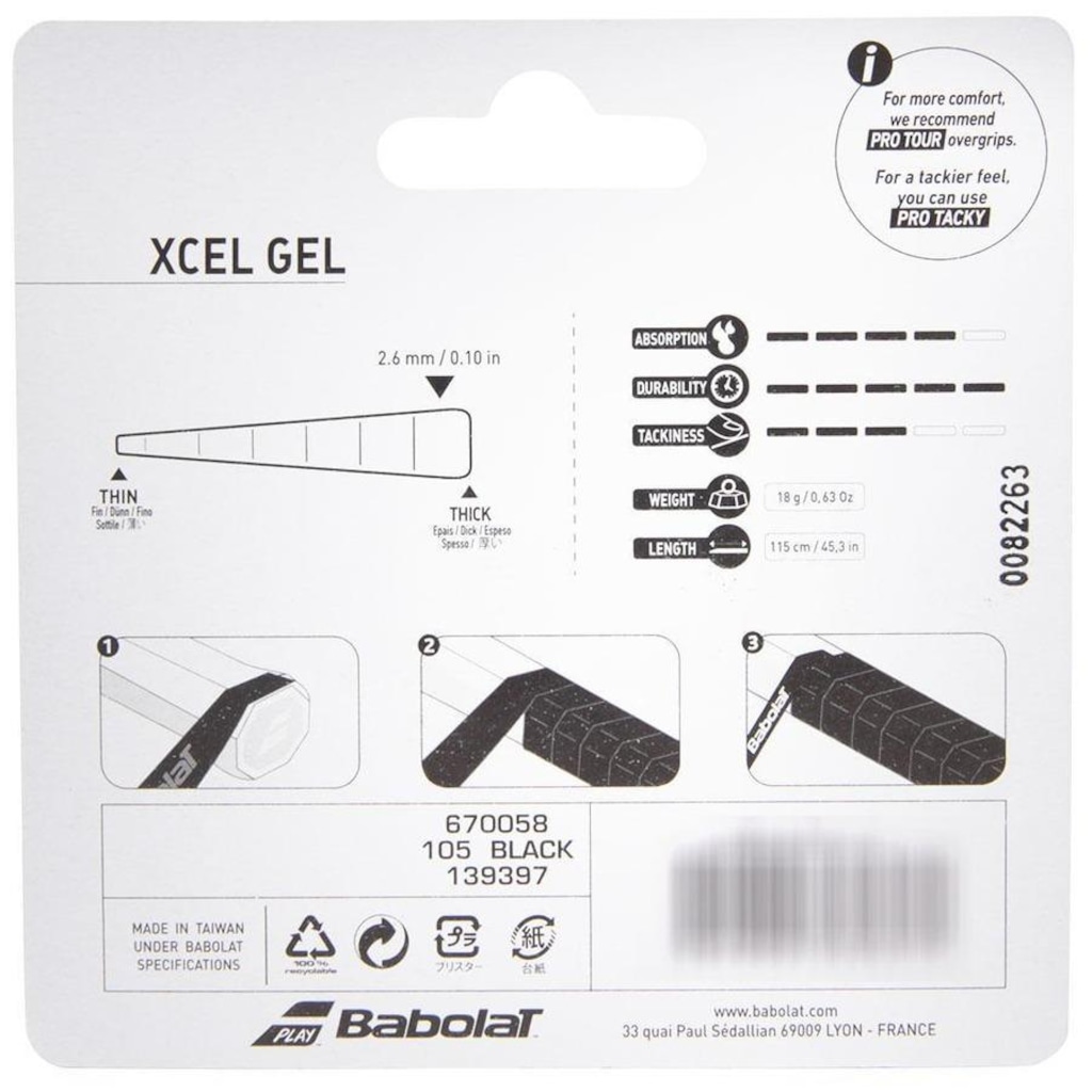 Imagem 4 do produto Cushion Grip Babolat Xcel Gel