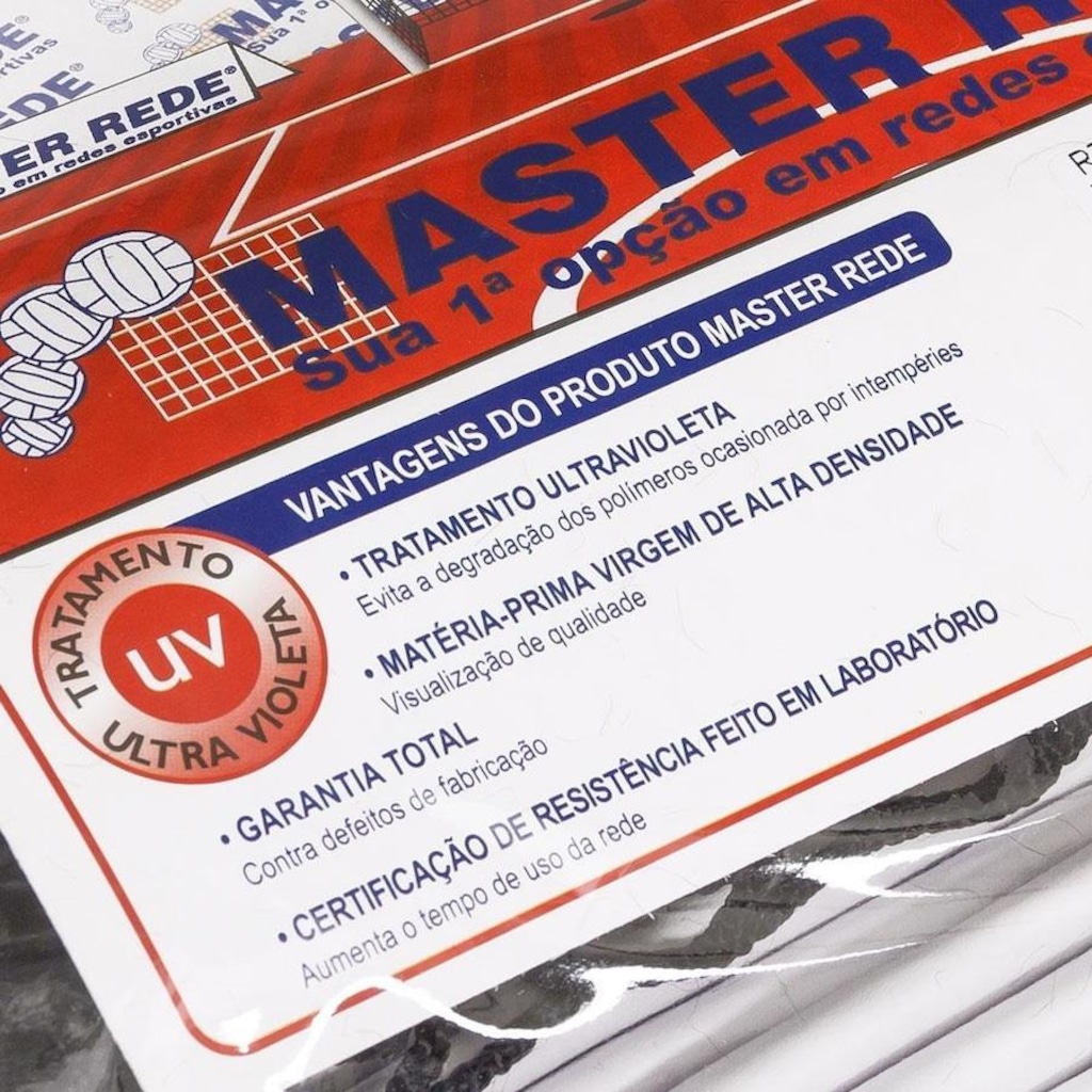 Imagem 3 do produto Rede de Tênis Master Simples com 01 Faixa de PVC Impermeável - Fio 2.5mm