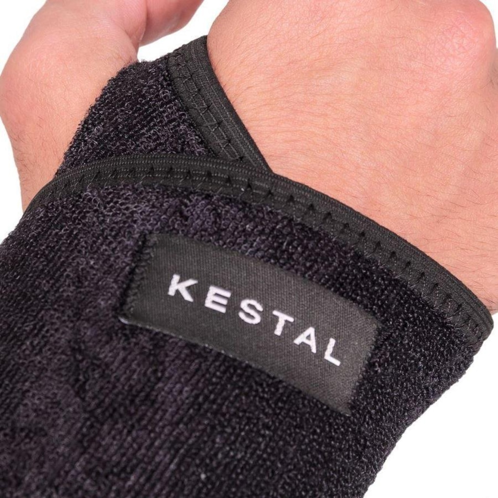 Imagem 2 do produto Munhequeira Kestal Bumerangue Ajustável com Furo no Polegar