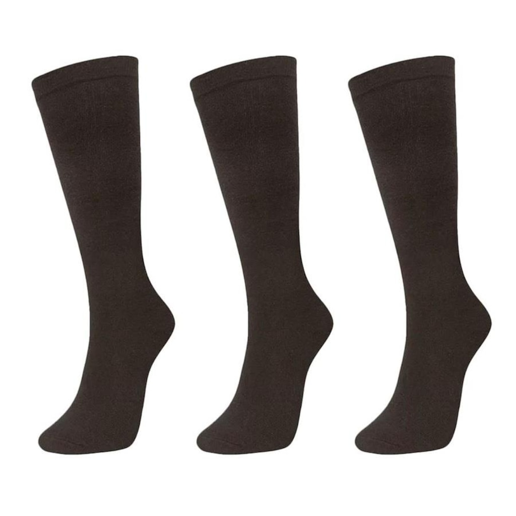 Imagem 1 do produto Kit de Meia Selene 3/4 Básica com 3 Pares - Feminino