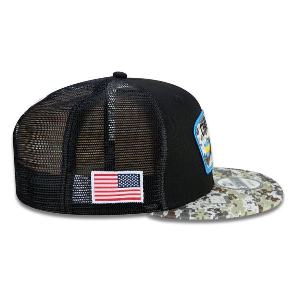 Imagem 5 do produto Boné Aba Reta New Era Los Angeles Chargers 950 NFL 21 Salute Service - Snapback - Adulto