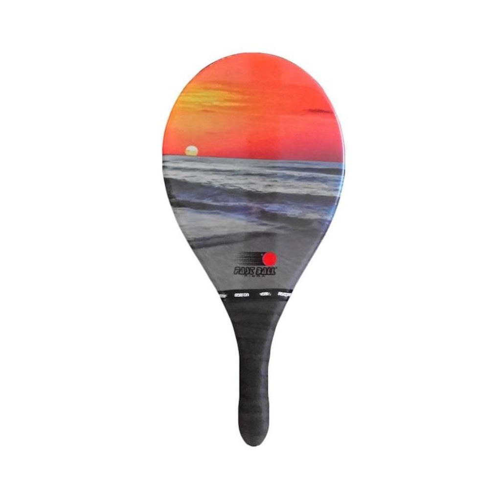 Raquete Frescobol Fast Ball Fibra - Foto 1