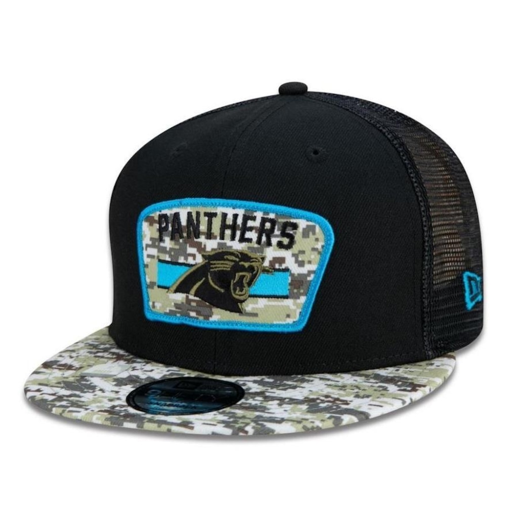 Boné Aba Reta New Era Carolina Panthers 950 NFL 21 Salute Service - Snapback - Adulto