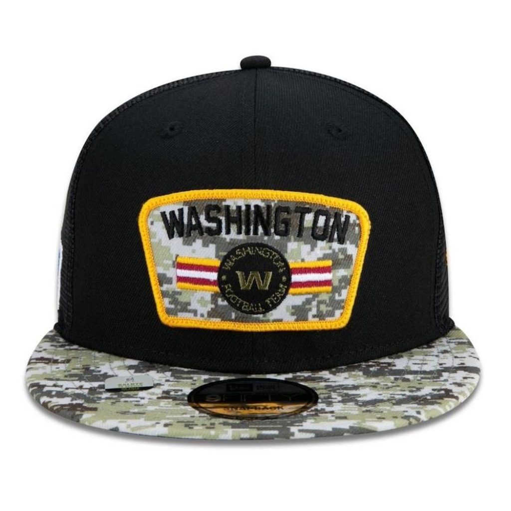 Imagem 3 do produto Boné Aba Reta New Era Washington Football Team 950 NFL 21 Salute - Snapback - Adulto