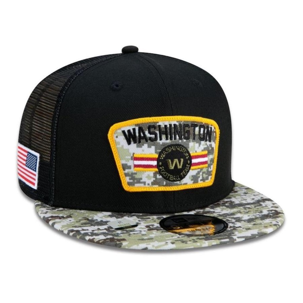 Imagem 4 do produto Boné Aba Reta New Era Washington Football Team 950 NFL 21 Salute - Snapback - Adulto