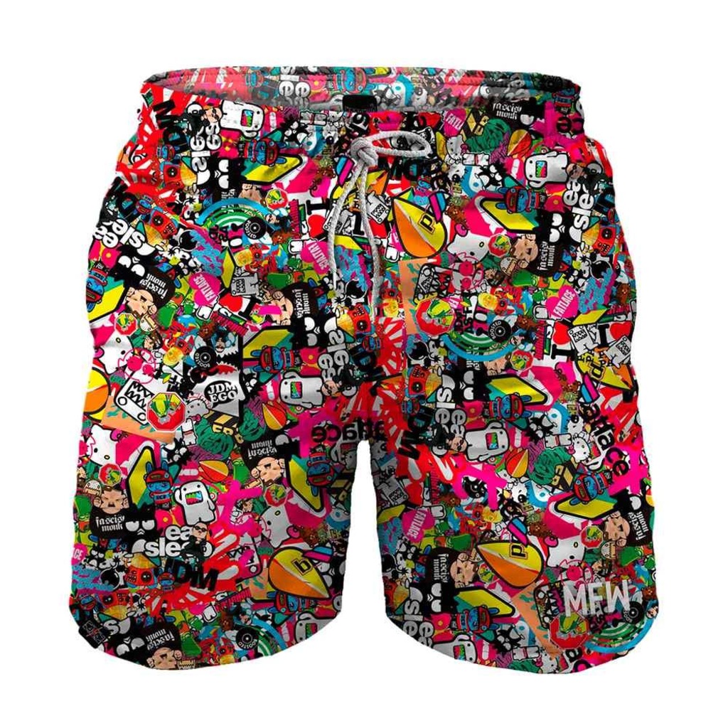 Short Maromba Fight Wear Crazy Tactel com Bolsos - Masculino - Foto 1