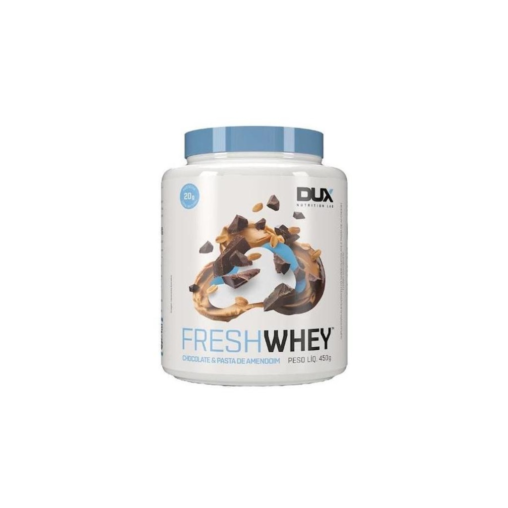 Fresh Whey 3W Dux Nutrition - Chocolate e Pasta de Amedoim - 450g - Foto 1