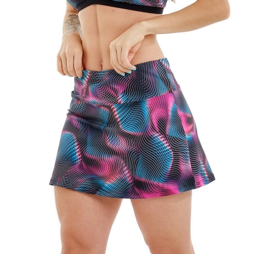 Saia Short Galaxy Cajafit - Feminina - Foto 1