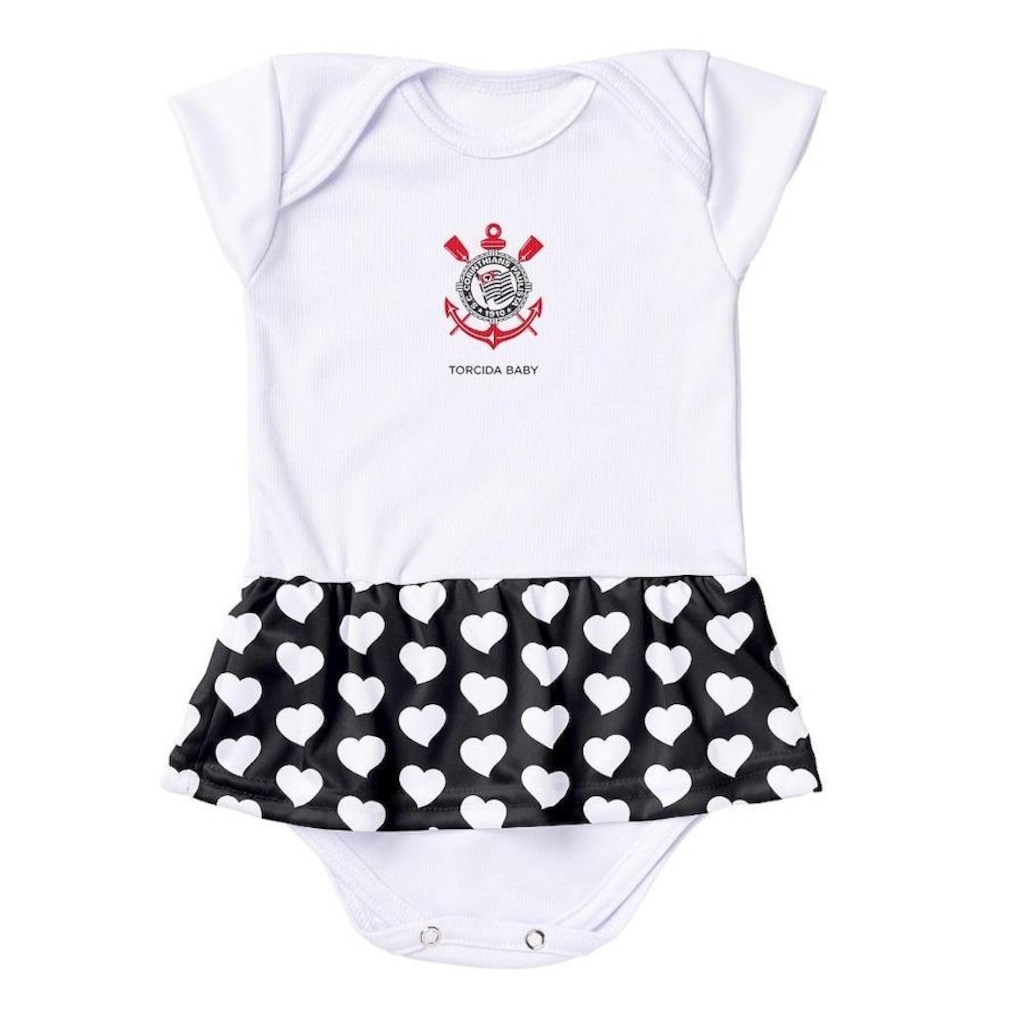 Vestido Body Torcida Baby Corinthians - Infantil
