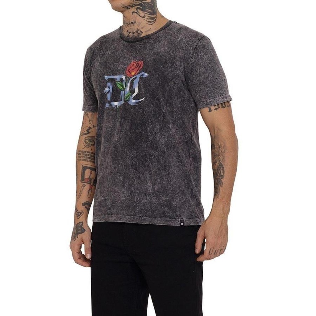 Imagem 3 do produto Camiseta DC Shoes Chrome Rose - Masculina