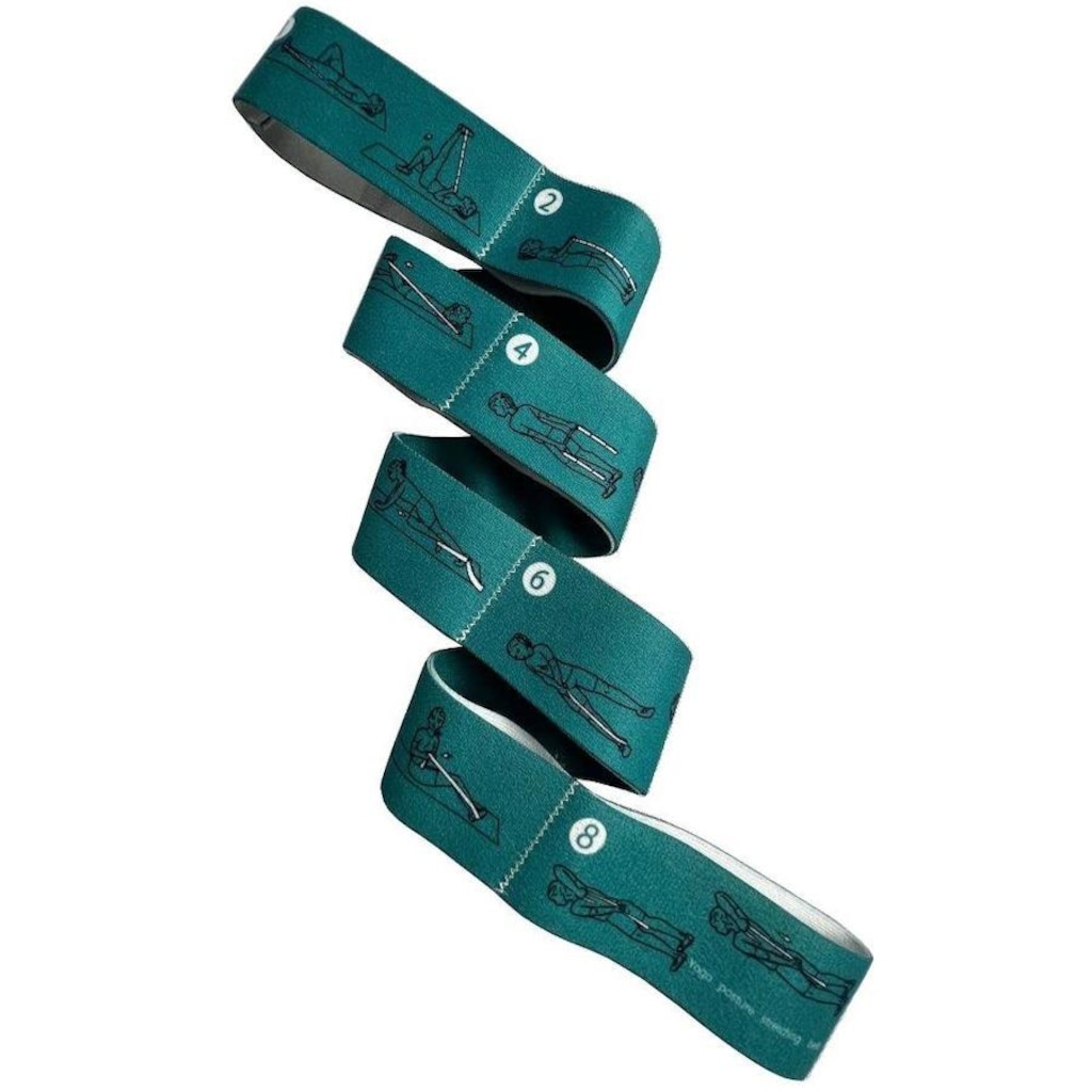 Imagem 2 do produto Fita de Alongamento Yangfit Faixa Elástica com 8 Elos
