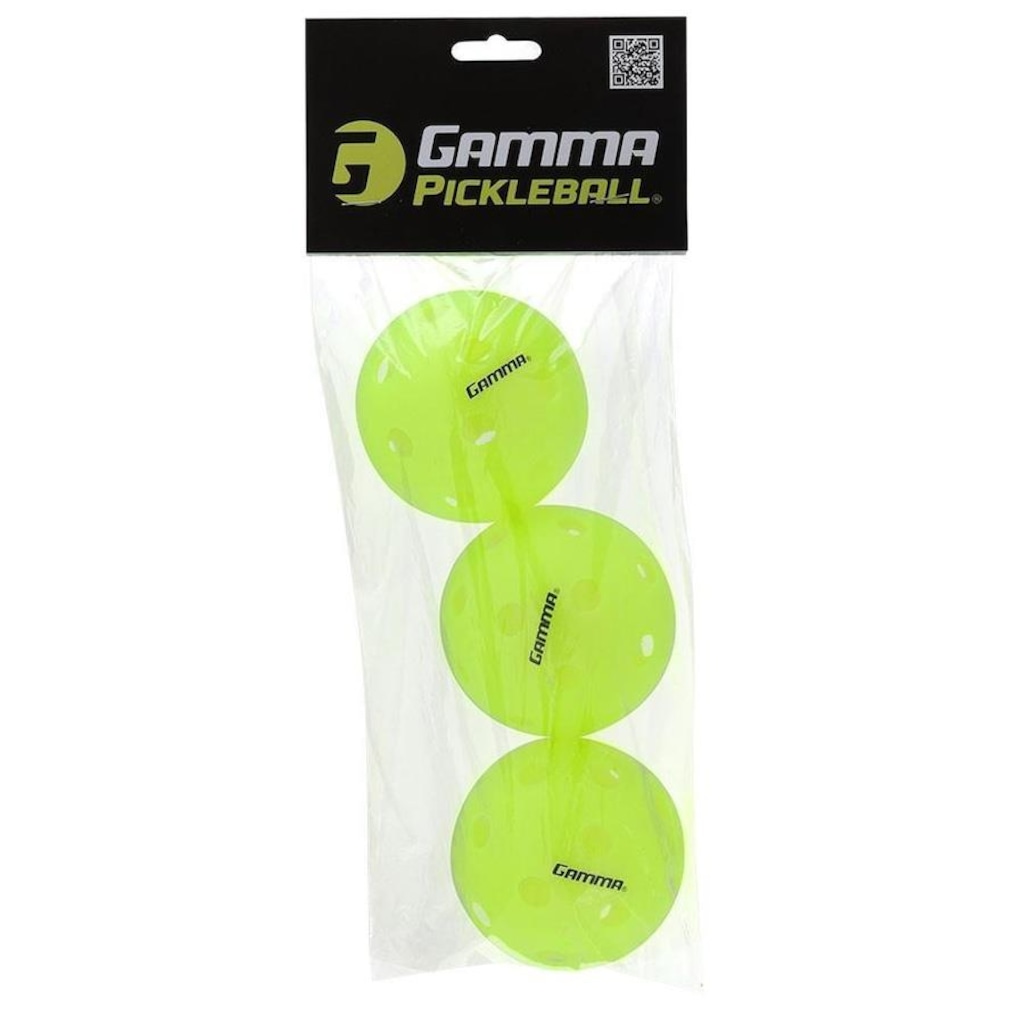 Imagem 3 do produto Bola de Pickleball Gamma Photon Indoor - Pack com 03 Unidades