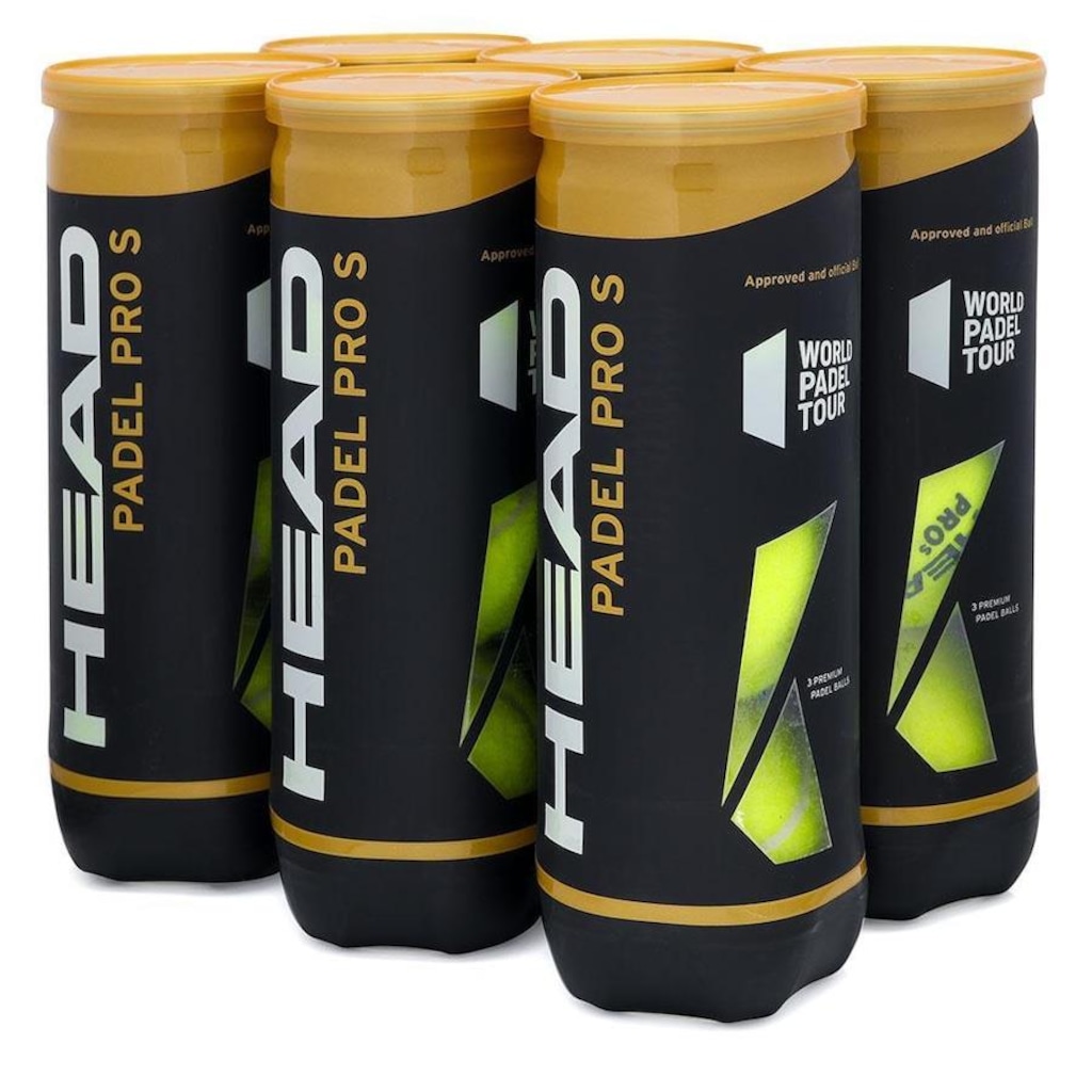 Bola de Padel Head Pro S com 06 Tubos