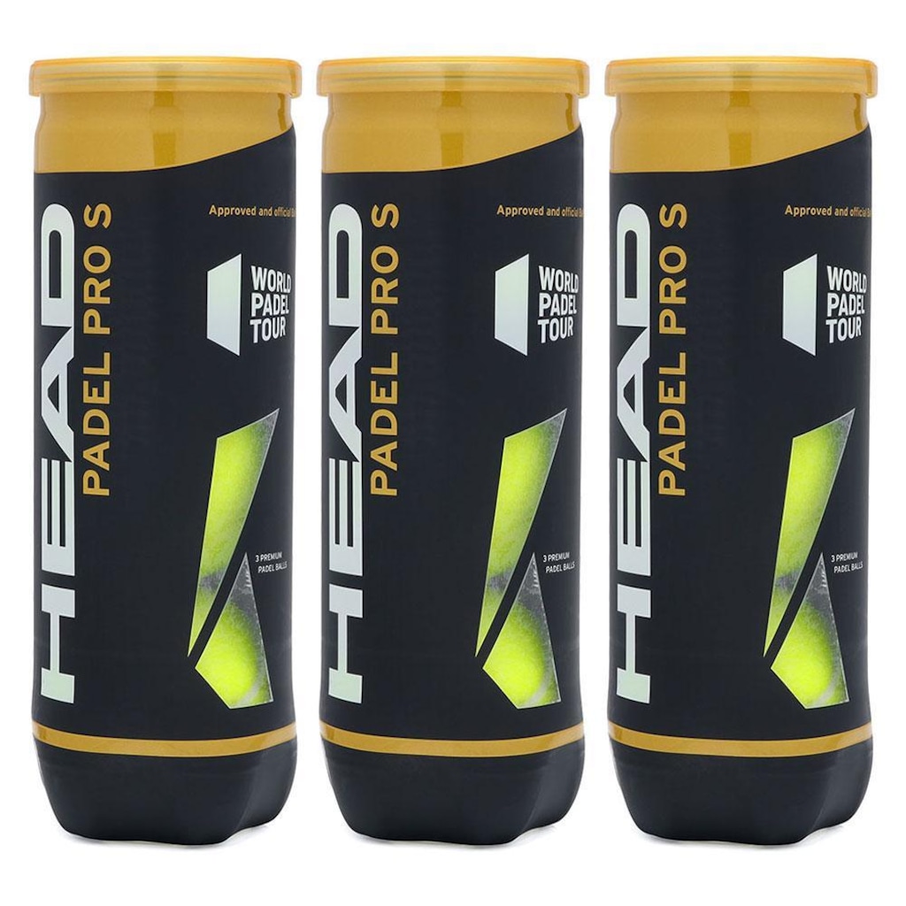 Bola de Padel Head Pro S - Pack com 03 Tubos