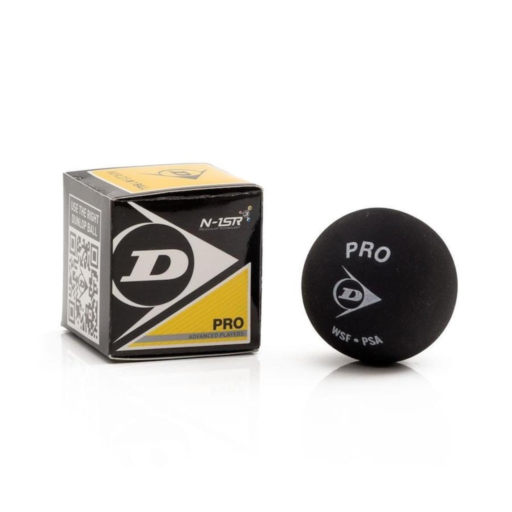 Bola de Squash Dunlop Rev Pro 2 - Ponto Amarelo