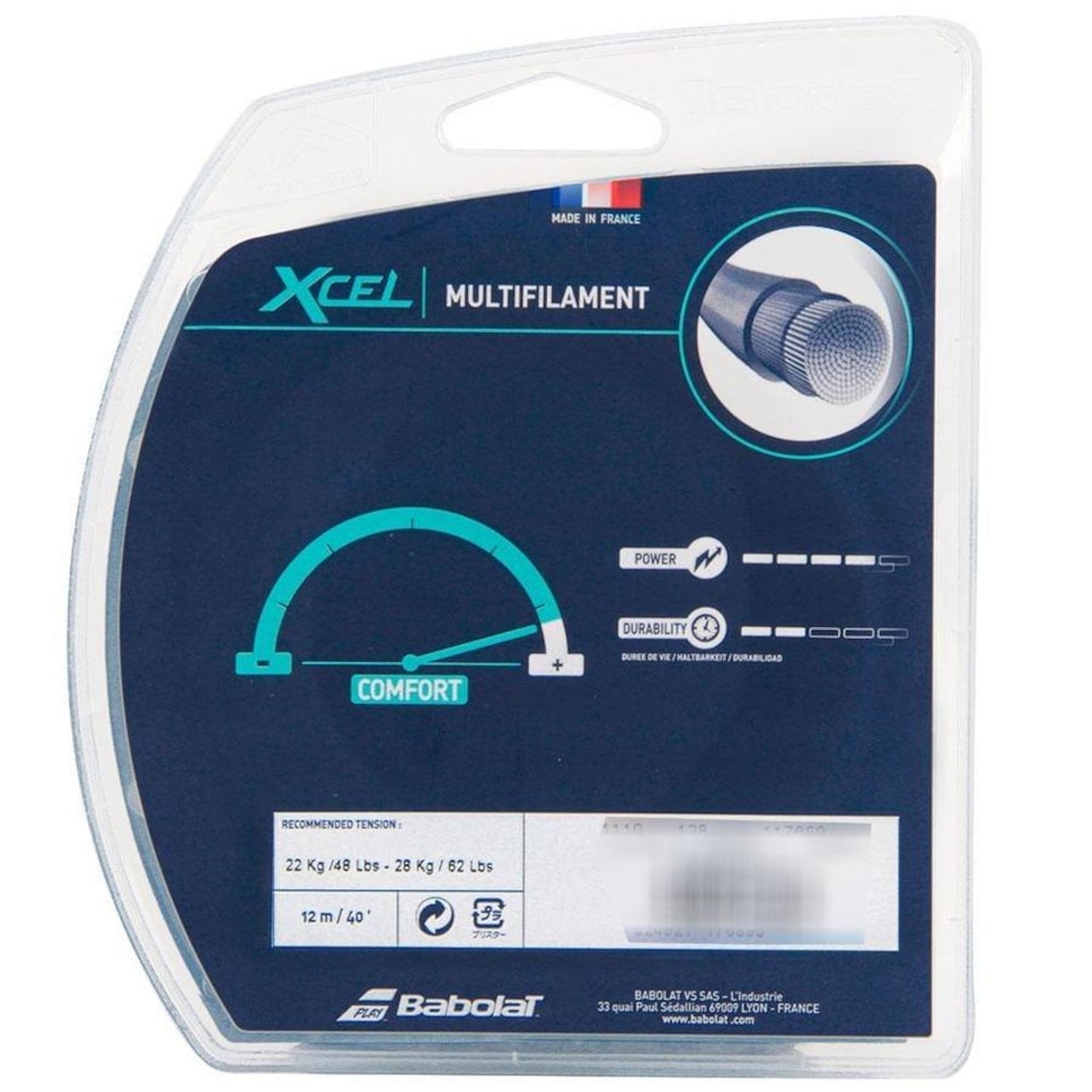 Imagem 3 do produto Corda para Raquete de Tênis Babolat xcel Natural 1.25/17 12m