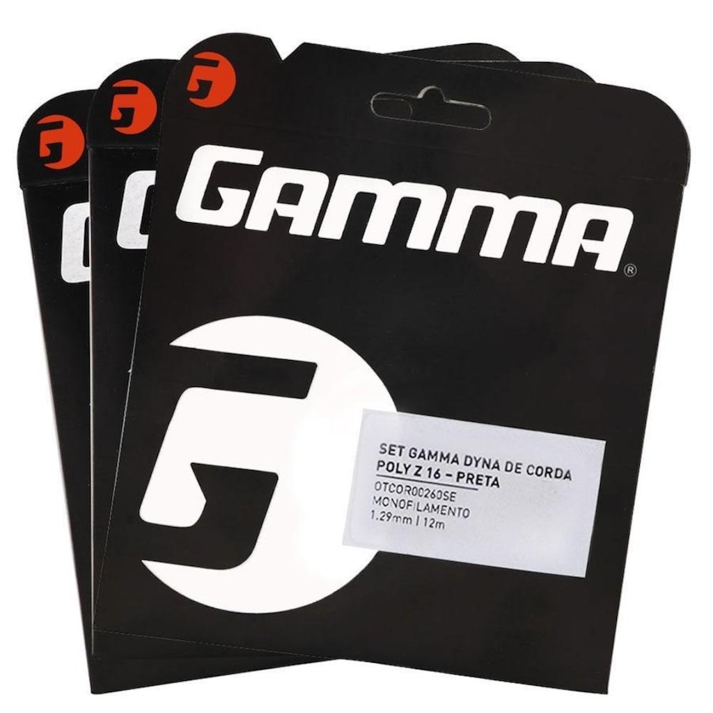 Corda Gamma Poly Z 16L 1.29mm - Set Individual Pack com 03 unidades