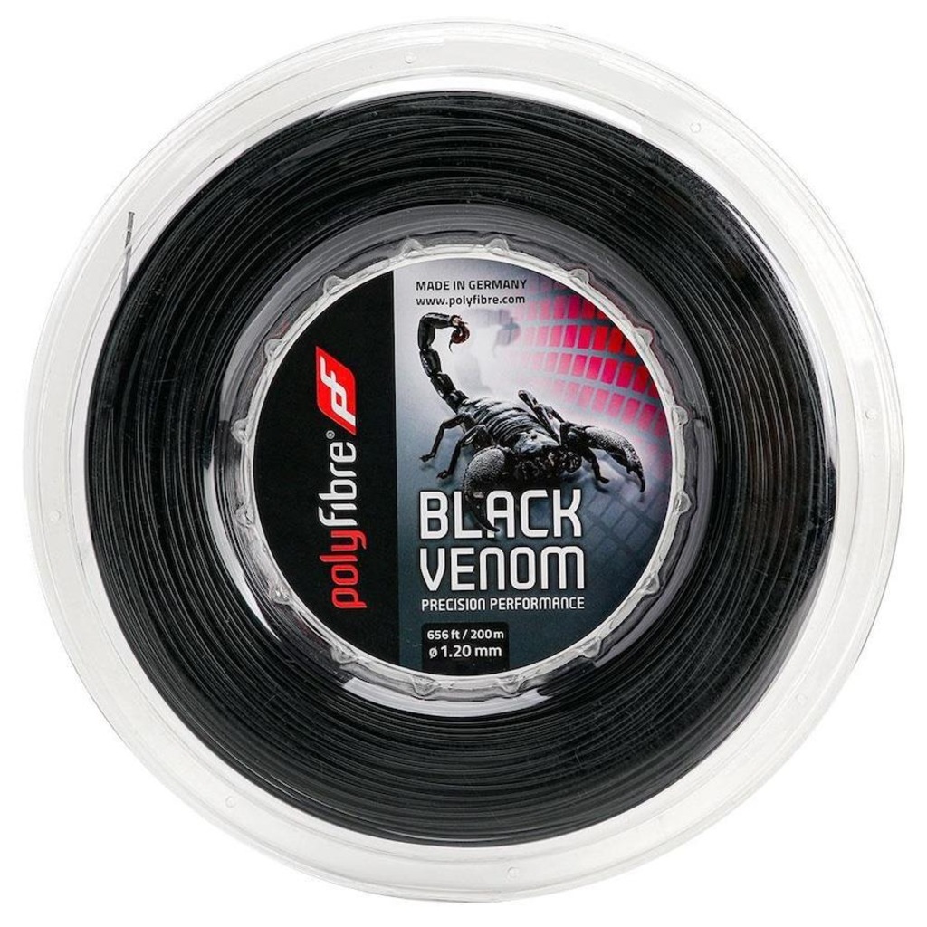 Corda Polyfibre Black Venom Rolo com 200 Metros - 18L 1.20mm