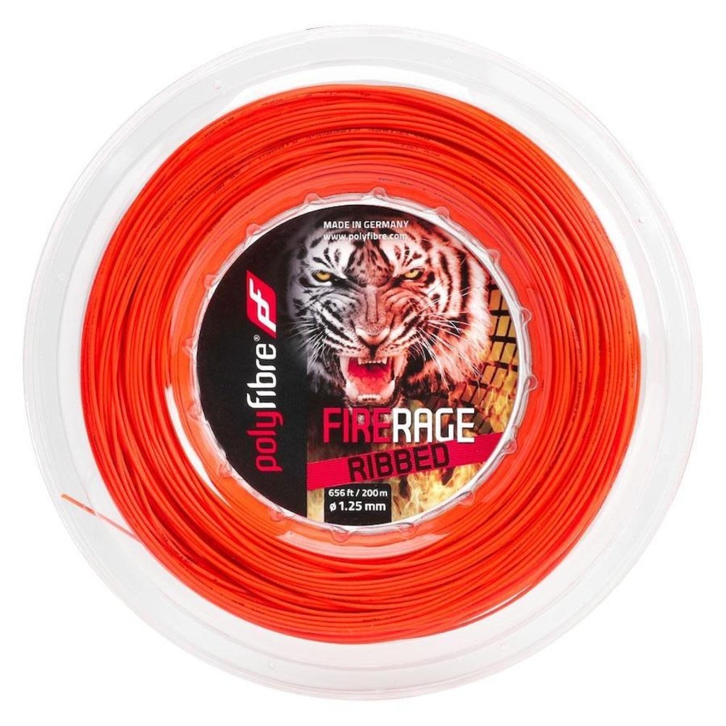 Corda Polyfibre Fire Rage Ribbed Rolo com 200 Metros - 17L 1.25mm