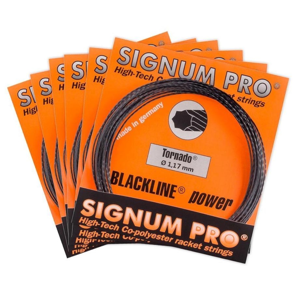 Corda Signum Pro Tornado 1.17mm Preta - Set Individual - Pack com 06 unidades