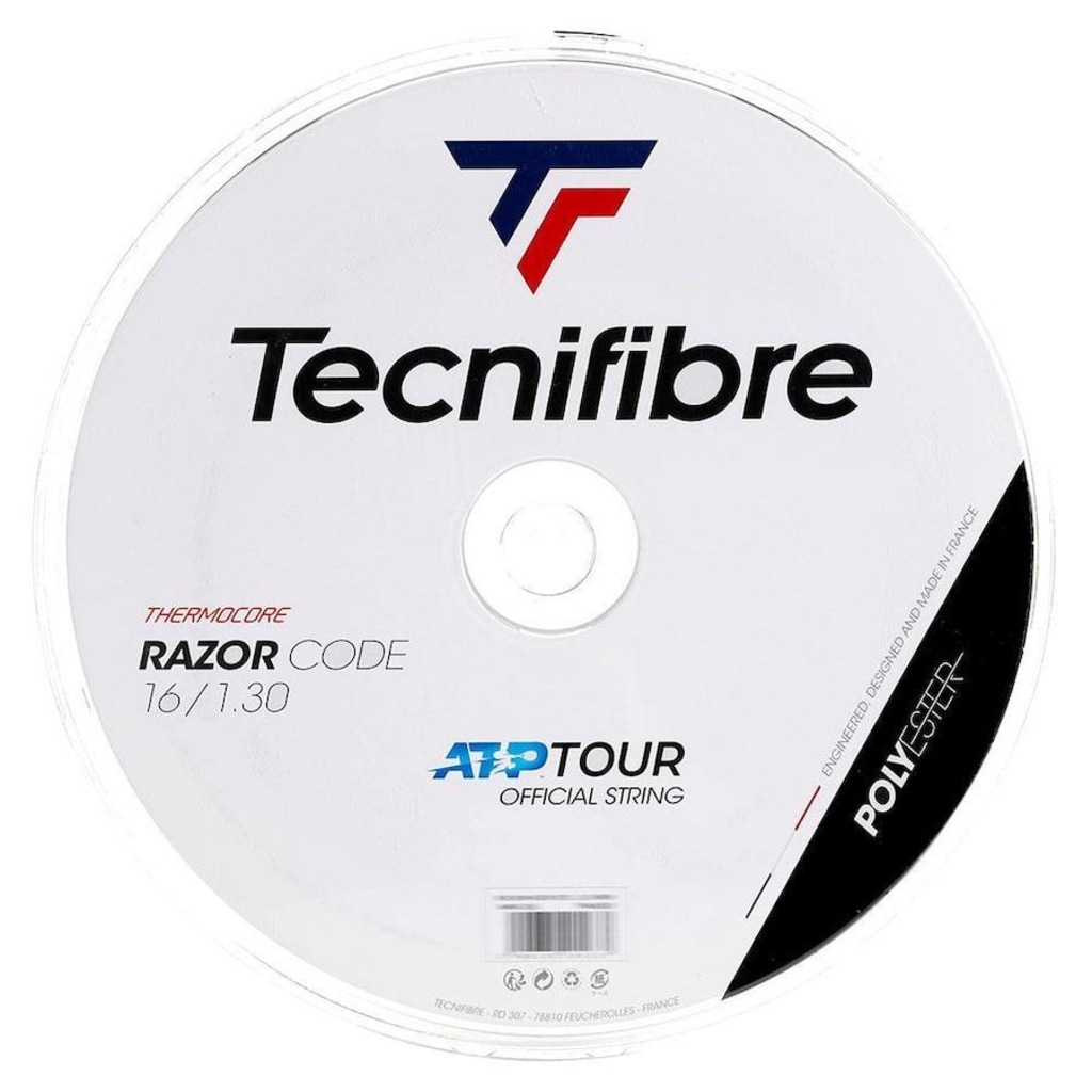 Corda Tecnifibre Razor Code Rolo com 200 Metros - 16L 1.30mm