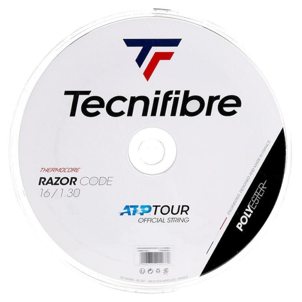 Corda Tecnifibre Razor Code Rolo com 200 Metros - 16L 1.30mm