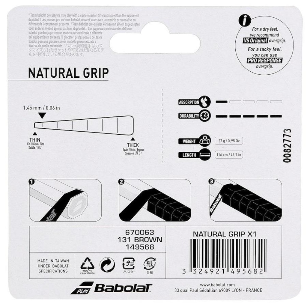 Imagem 4 do produto Cushion Grip Babolat Couro