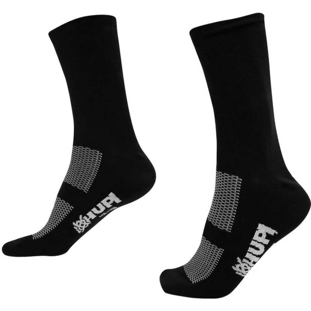 Meia Esportiva Cano Alto Hupi Poliamida Adulta