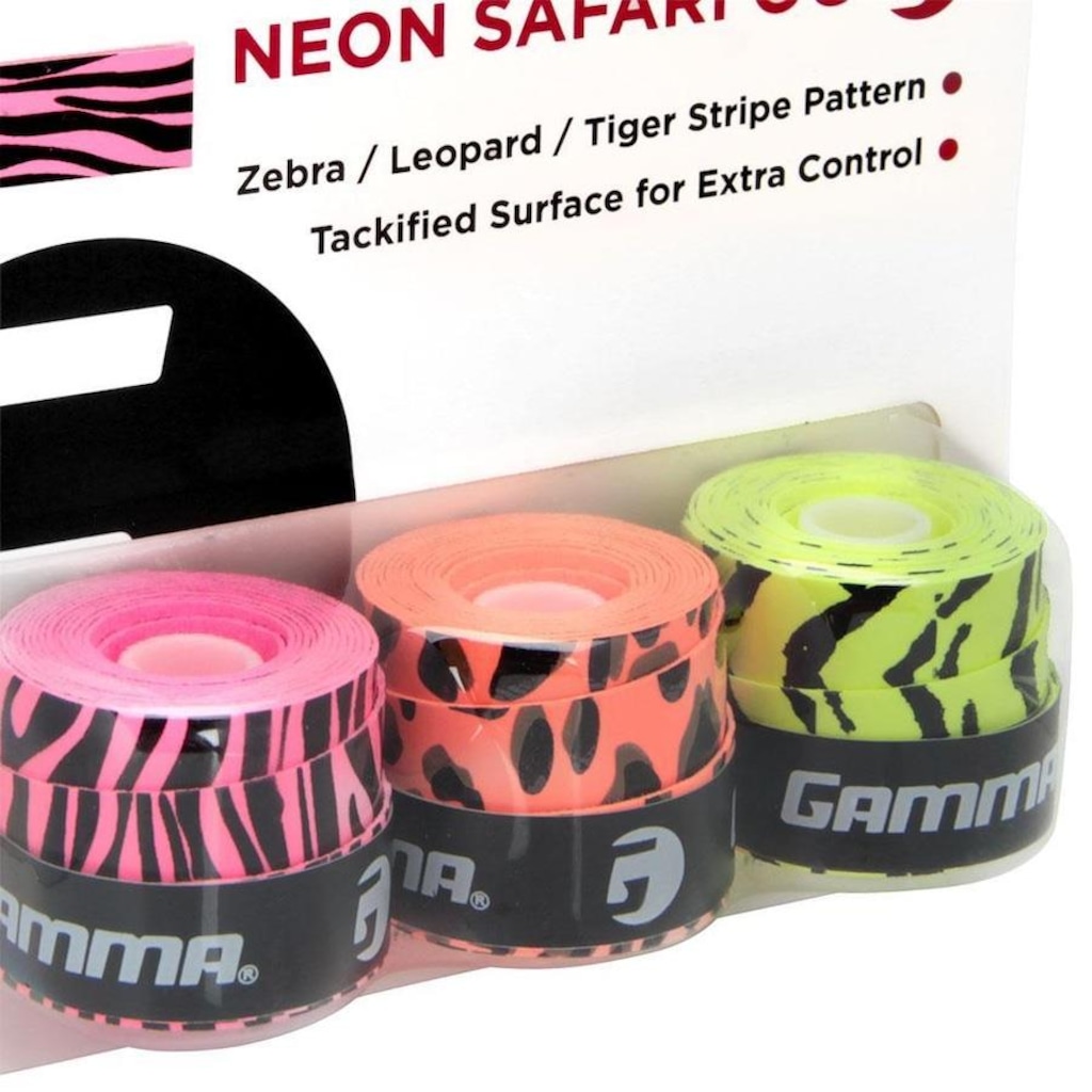 Imagem 3 do produto Overgrip Gamma Neon Safari - 3 Unidades