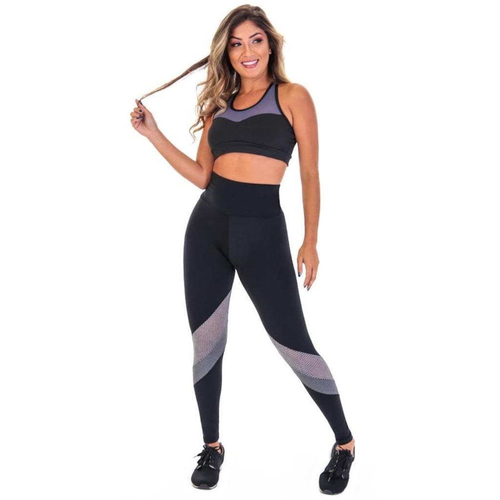 Conjunto Fristyle Fitness Legging e Top Academia - Feminino