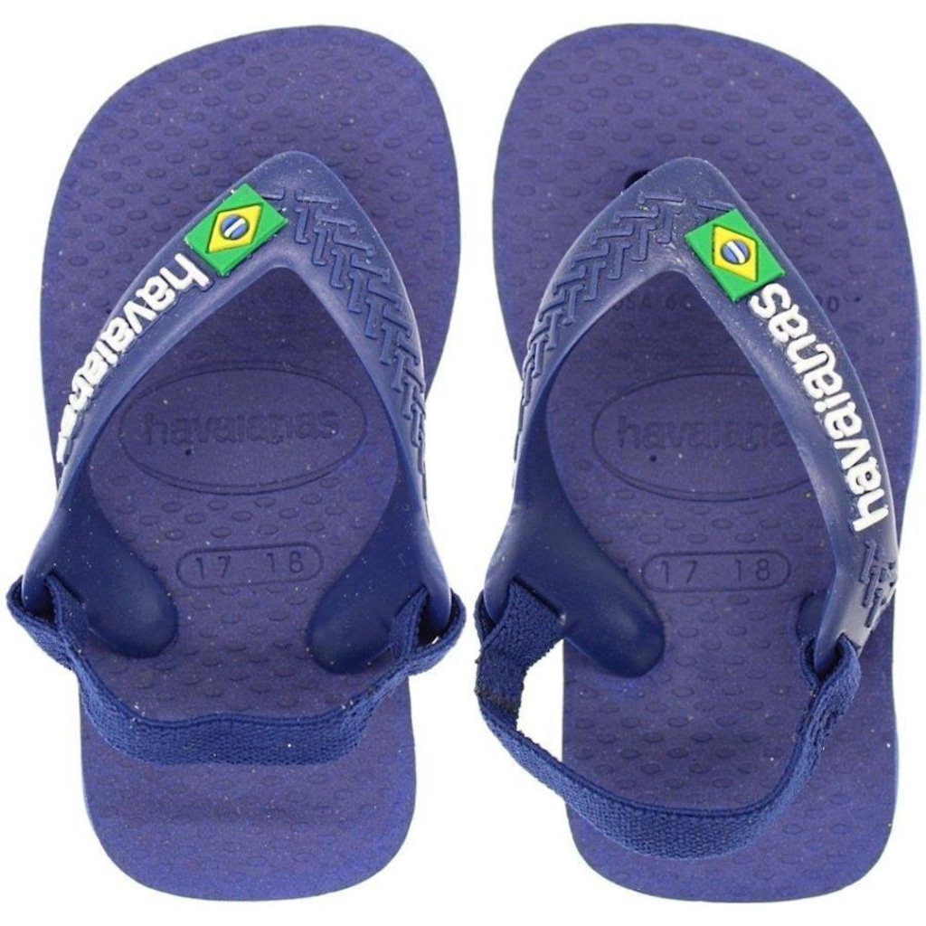 Sandália Baby Havaianas Logo Brasil Papete - Infantil - Foto 1