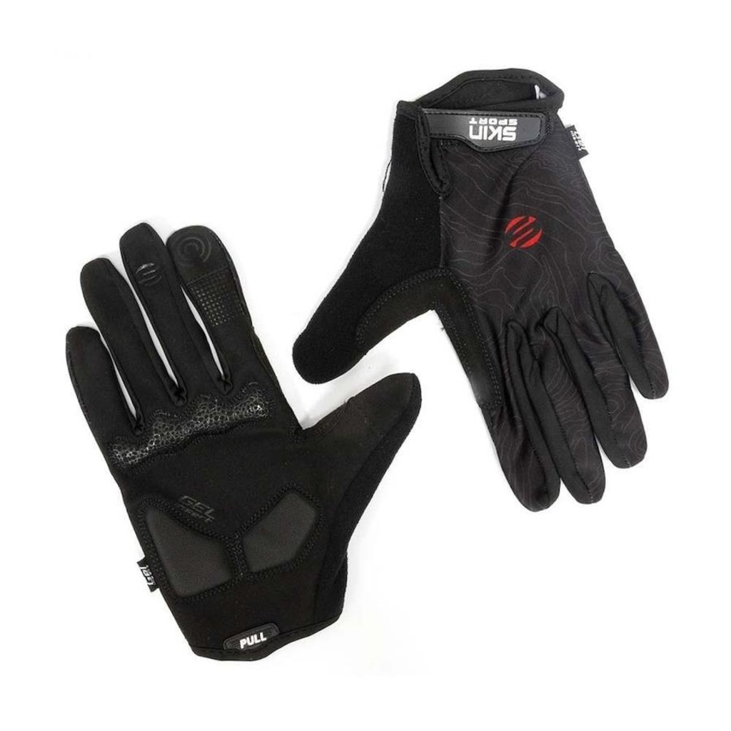 Luvas Ciclismo Dedo Longo Skin Sport Air Gel - Adulto - Foto 1