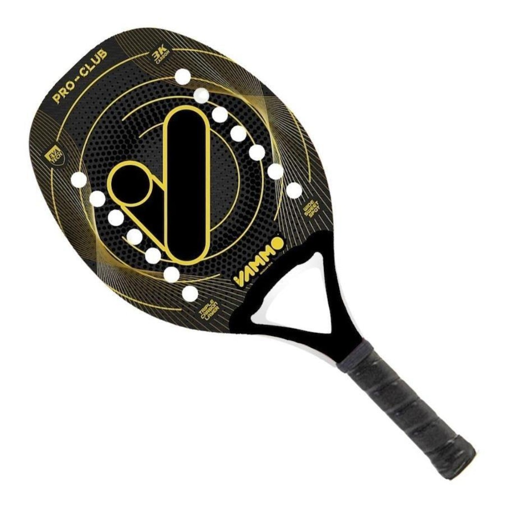 Imagem 2 do produto Raquete Beach Tennis Vammo Pró- Clube Carbono - Unisex
