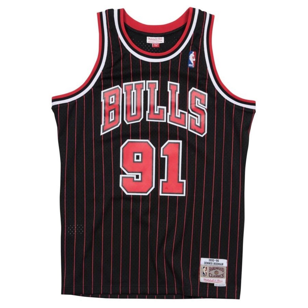 Camiseta Regata Mitchell & Ness Jersey Swingman Chicago Bulls Dennis Keith Rodman - Masculina - Foto 1