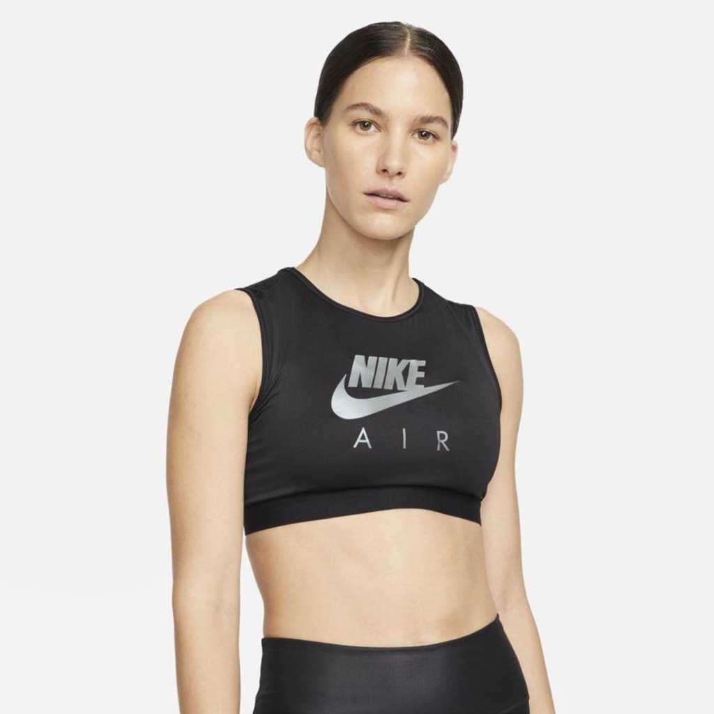 Top Fitness Nike Air Dri-FIT Swoosh - Feminino - Foto 1