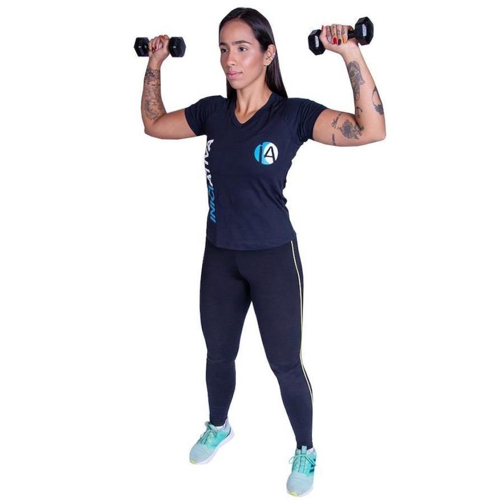 Imagem 3 do produto Halter Sextavado Pintado Iniciativa Fitness 8Kg - Par
