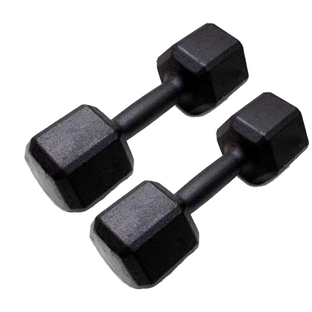 Halter Sextavado Iniciativa Fitness Pintado - 6Kg - Par