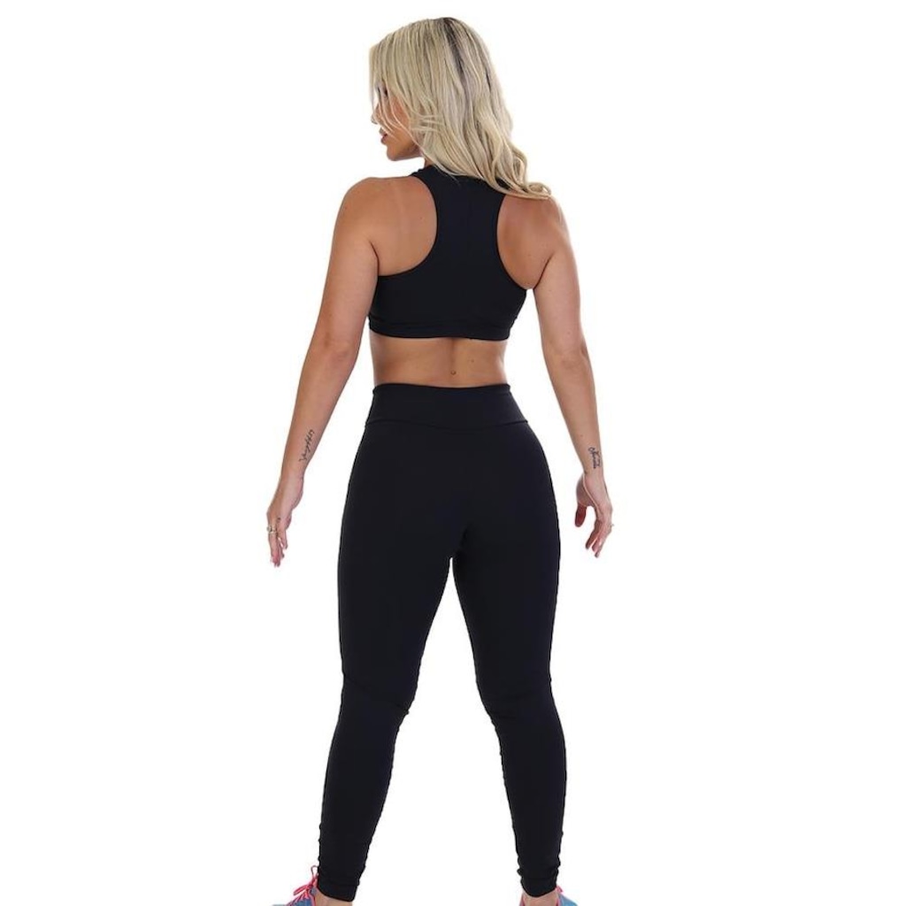 Imagem 2 do produto Conjunto Fristyle: Calça Legging + Top Fitness Nadador Suplex Fitness - Feminino