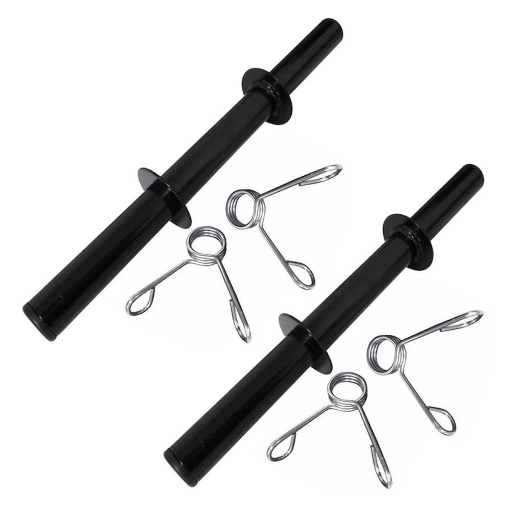 Kit Iniciativa Fitness: 2 Barras 40cm oca com Presilhas